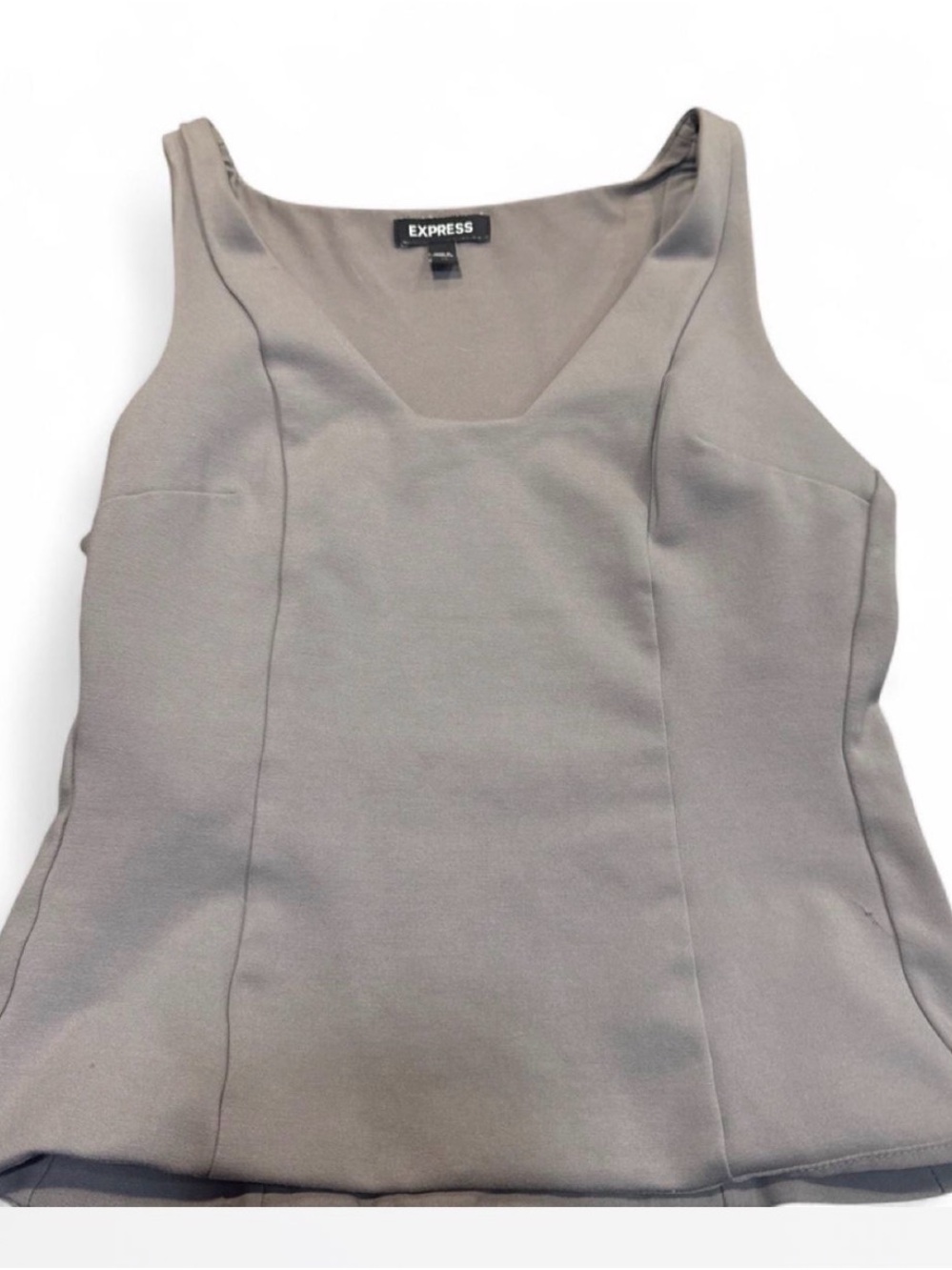 Express Taupe Scoop Neck Tank Top